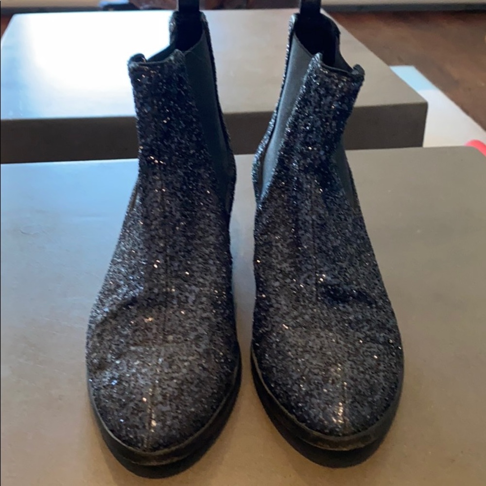 J Crew glitter booties - Size 7.5